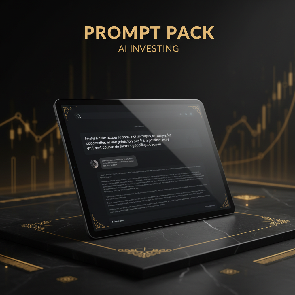 Mockup ChatGPT analyse investissement avec IA