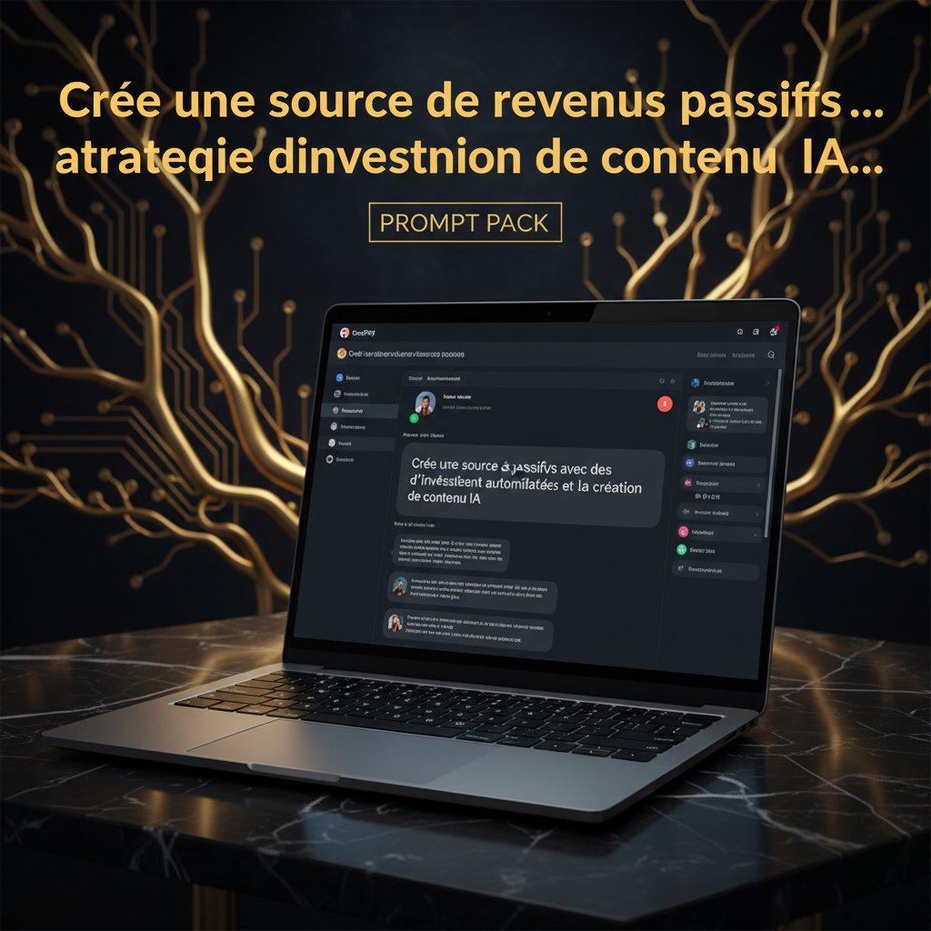 Mockup ChatGPT side hustle passive income AI prompt