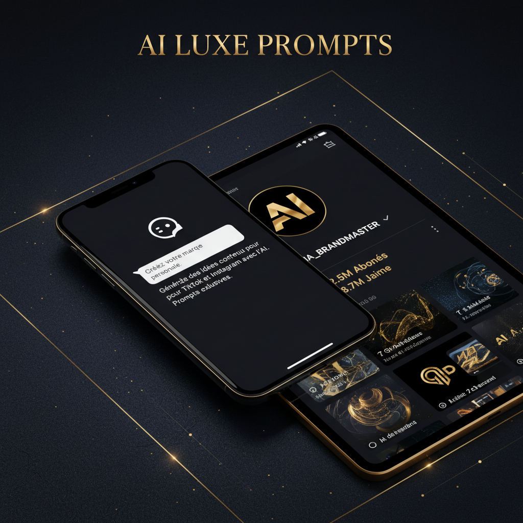 Mockup TikTok personal branding AI prompt