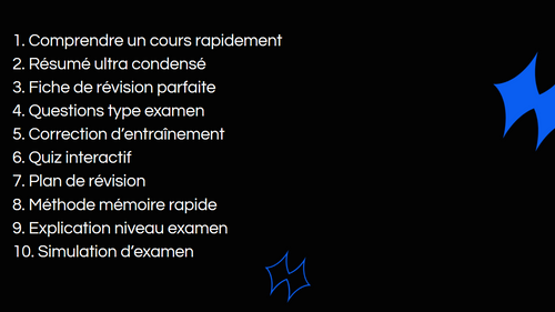 10 Prompt IA – Révise n'importe quel Examen en 2x moins de temps